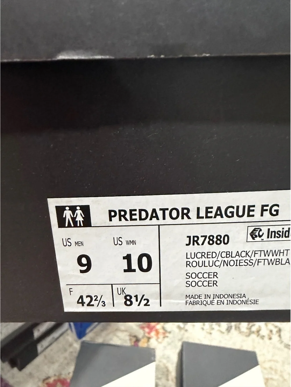 Size 9 - Adidas Predator League FG Soccer Cleat “Born for Goals Pack”